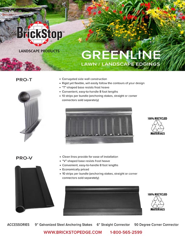 Brickstop Greenline CutSheet