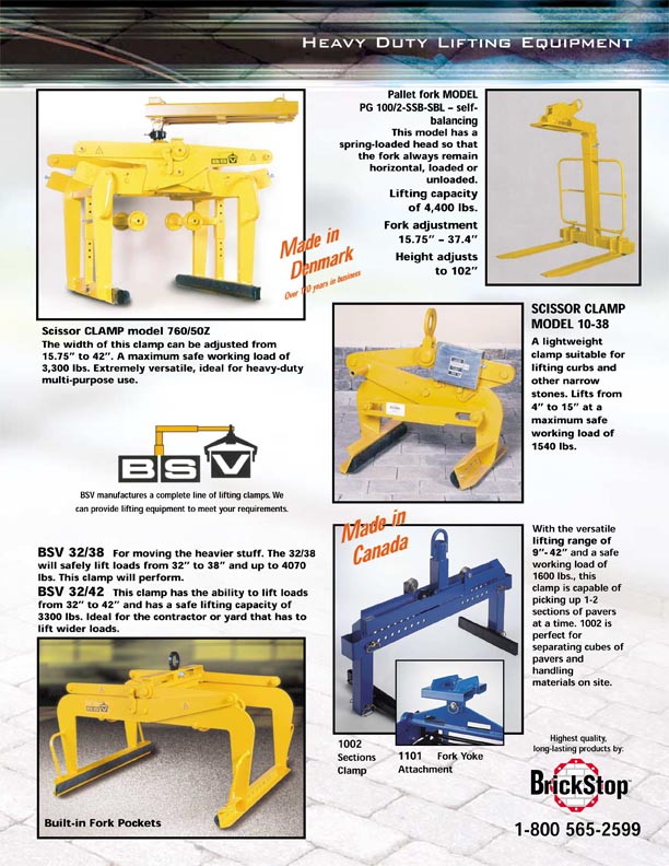 Brickstop Heavy Duty Lifting