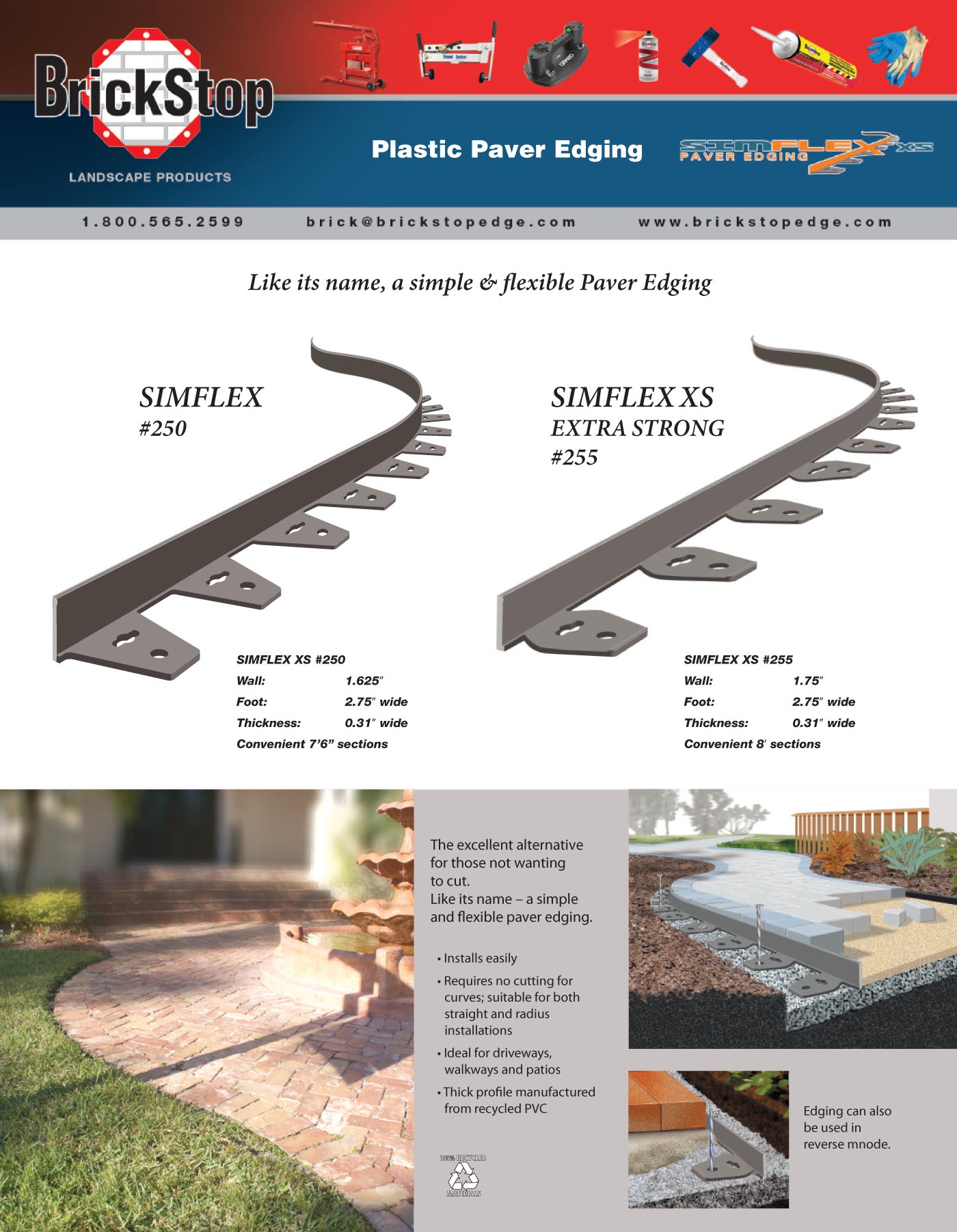 Brickstop Simflex Cutsheet 2011