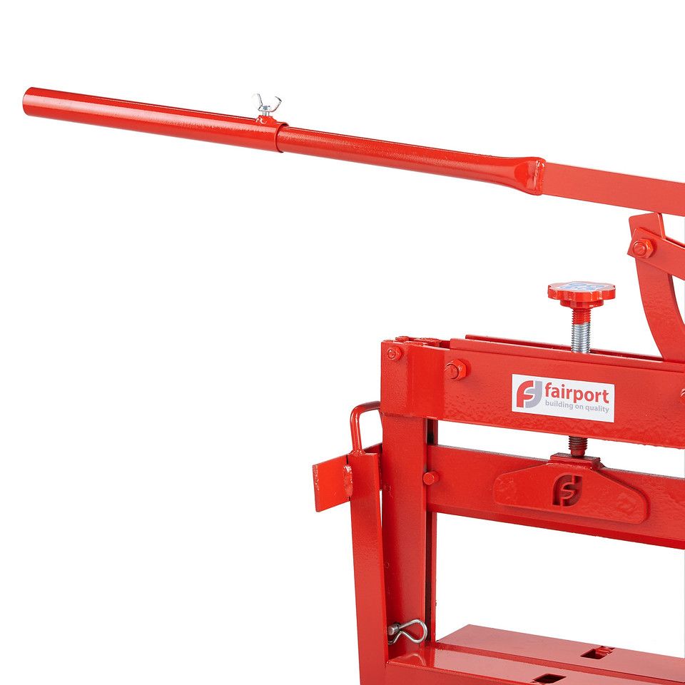 Kraft Tool BC582 Mini Brick Splitter - Lever Action Cutter With 12" Rule & Square